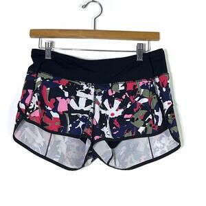 Lululemon Run Speed Shorts 2.5" Size 4 in Pop Cut Boom Juice Multi 6 EUC